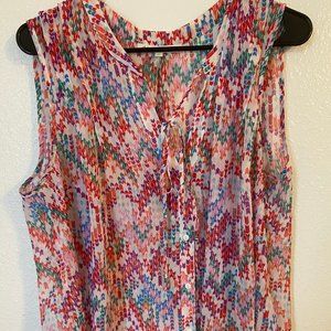 Multicolored Dress Tank Top
